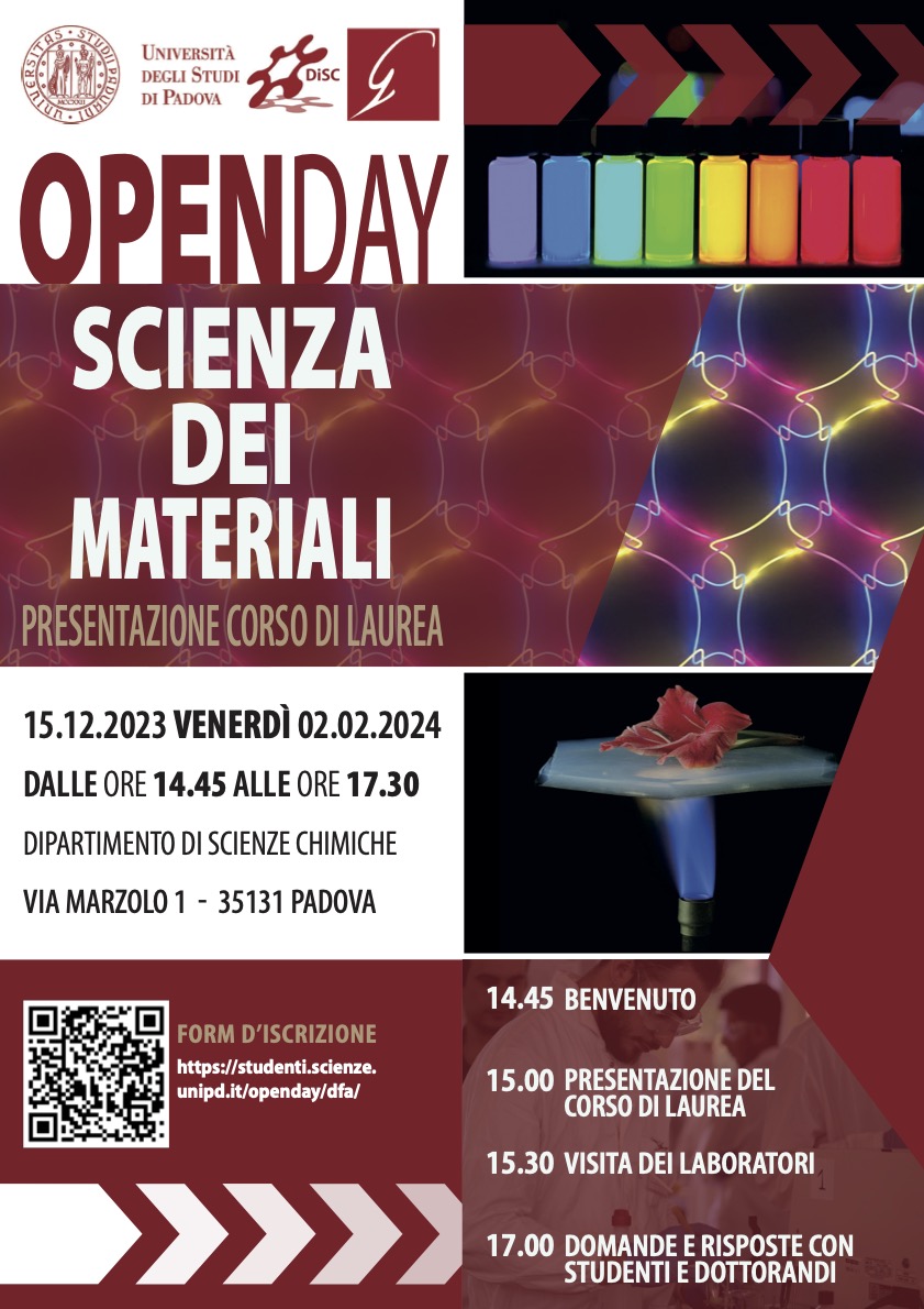 Open Day Scienza dei Material 2023-2024